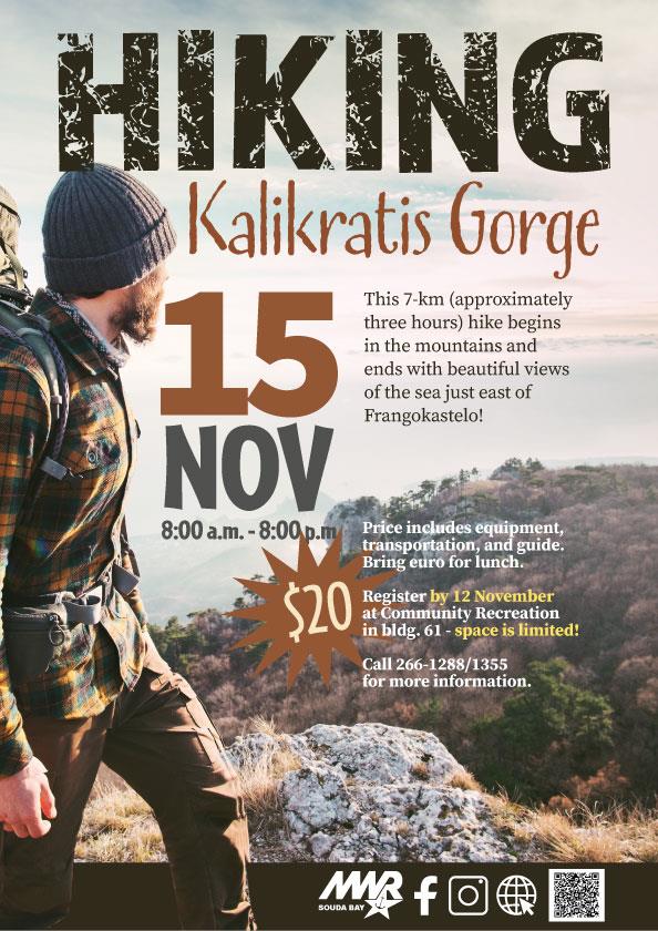 Kalikratis Gorge Hiking Trip